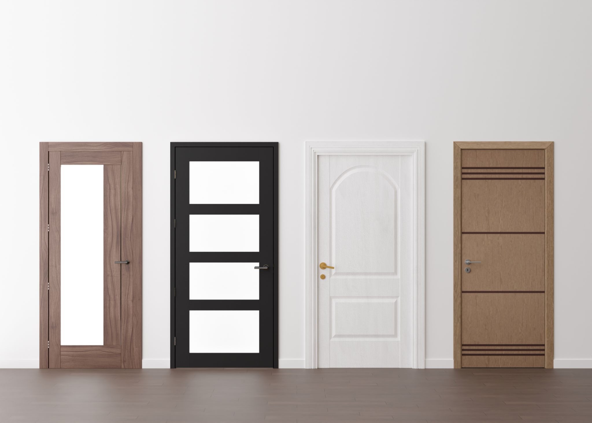 An image of different types of replacement doors.